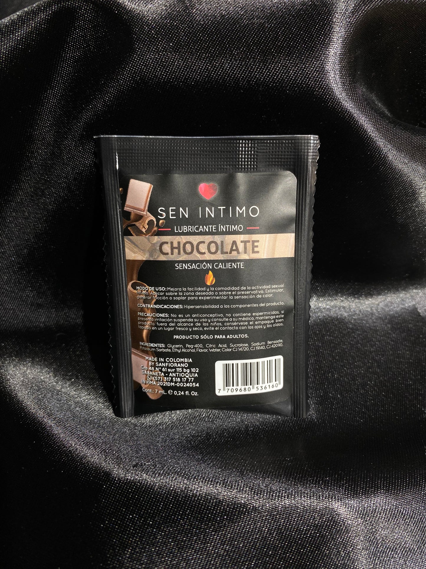 Lubricante vaginal caliente 7ml sen intimo