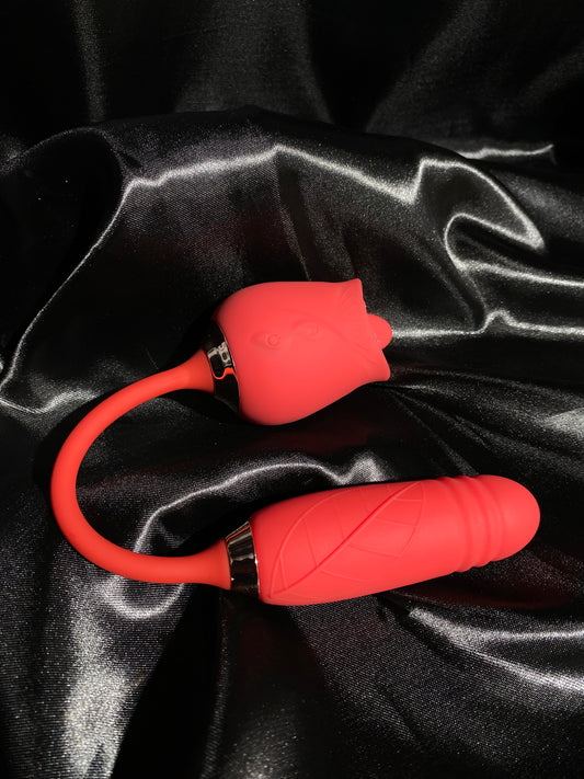 Vibrador vaginal y clitorial Rosa dual