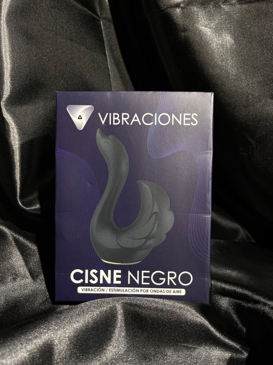 Vibrador vaginal y clitorial cisne negro